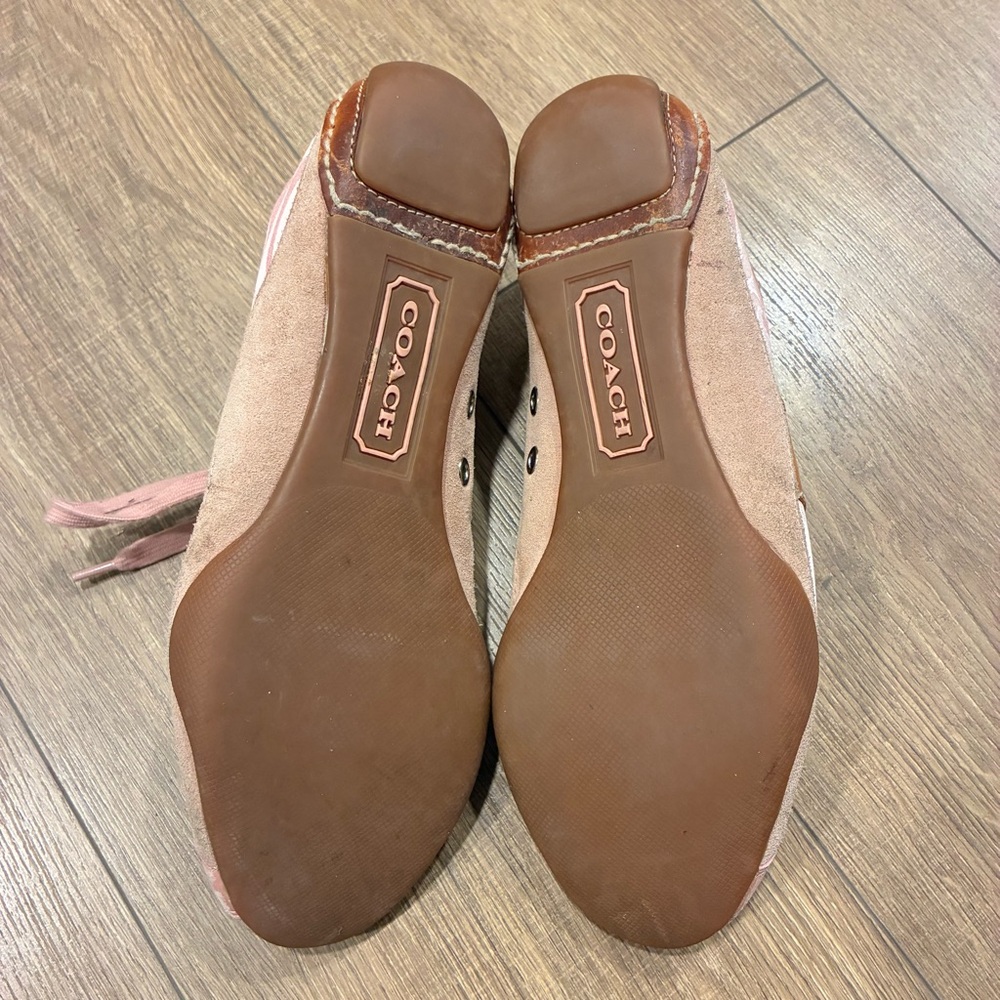 Coach Pink and Tan Women's Casual Sneakers, 9 - Picture 9 of 12